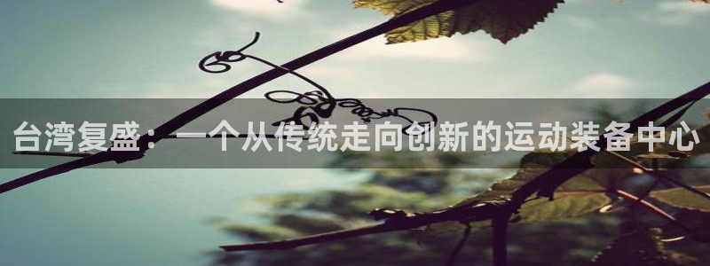 意昂体育4招商电话是多少啊：台湾复盛：一个从传统走向